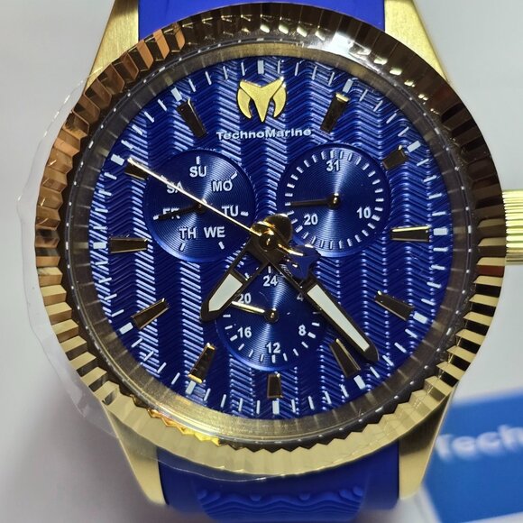 TechnoMarine Sea Dream Men's Watch - 42mm, Blue, Gold (TM-719025) - Picture 8 of 15